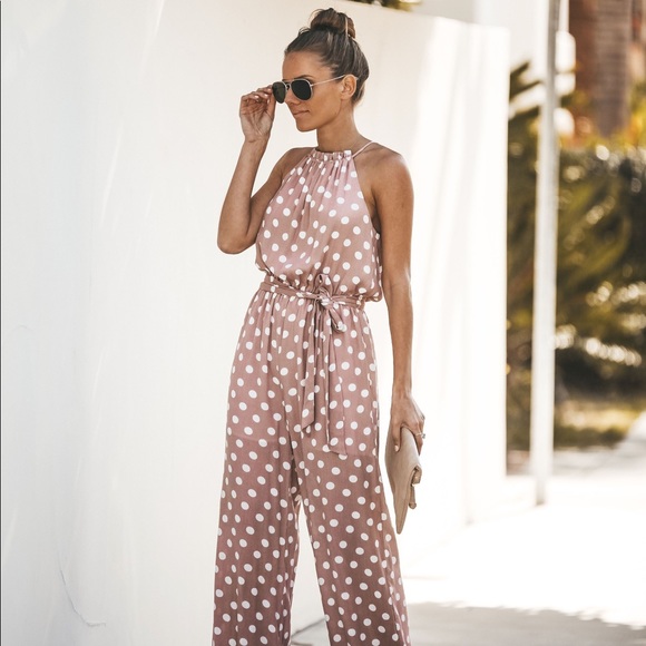 Sugarlips Pants - Pretty Little Polka Dot Jumpsuit Vici